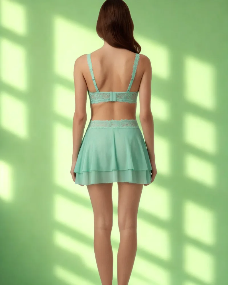 Sheer Flare Skirt Lingerie