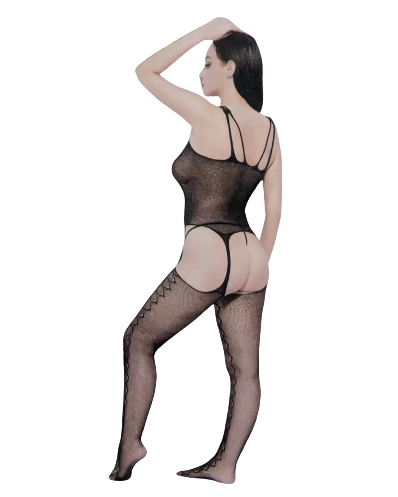 Shadow Lace Fusion Bodystocking